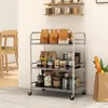 HOMCOM Desserte cuisine, chariot de service à 3 niveaux en Voir les images du produit 2