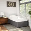 Bettgestell Grau 90x190 cm Kunstleder Produktbild-Vorschau 3