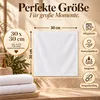 Seiftuch 30 x 30 cm 500g/m²  Weiss Hohe Qualität Neu/OVP Produktbild-Vorschau 4