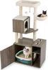 Arbre à chat COSTWAY avec armoire, arbre à chat avec Voir les images du produit 1