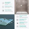doporro Porte de Douche Transparent pour Niche 130cm Paroi Voir les images du produit 3
