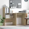 vidaXL Scrivania rovere Sonoma 131,5 x 50 x 106,5 cm Anteprima dell’immagine prodotto 2