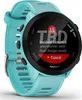 A turquoise Garmin Forerunner 55 smartwatch is shown on a white background. Podgląd zdjęcia produktu