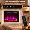 HOMAVO chimenea eléctrica 23 pulgadas mueble tira LED 1000W Vista previa de la imagen del producto 7