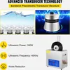 Collage of images showing ultrasonic cleaning technology, components, and the product in use. Anteprima dell’immagine prodotto
