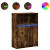 Sideboard mit LED Räuchereiche 72x34x100 cm Holzwerkstoff Produktbild-Vorschau 1