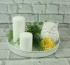 Pot en céramique blanc Cylindre droit 20x20cm Voir les images du produit 20
