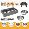 Hundenapf mit 2 Edelstahlnäpfen für Hunde 4 Produktbild-Vorschau 5