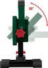 A side view of a portable LED spotlight stand, showing its adjustable angle. Produktbild-Vorschau