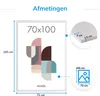 Bilderrahmen 70 x 100 cm mit bruchsicherem Plexiglas für Produktbild-Vorschau 3