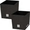 KOTARBAU® 2er Set Blumentöpfe 9,8 L Höhe: 23 cm Umbra Produktbild-Vorschau 1