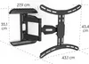 Hama TV-Wandhalterung FULLMOTION, 3 Sterne, 165 cm (65), Produktbild-Vorschau 7