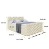 ALTDECOR Boxspringbett mit Fußteil, 2 Matratzen und Topper Produktbild-Vorschau 6