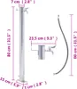 vidaXL Kolumna wodna do ogrodu 80 cm okrągła ze stali Podgląd zdjęcia produktu 6