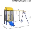Multifunktionales Outdoor-Schaukel-Set,Kinder Spielturm Produktbild-Vorschau 3