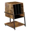 TV-Regal Plattenspieler Tisch HiFi Rack TV Rack mit Rollen Produktbild-Vorschau 8