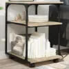 vidaXL Stojak na drukarkę 3 półki dąb sonoma 43x48x64 cm Podgląd zdjęcia produktu 2