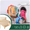 Stretch Sitzbezug für Stühle - 40 x 40 cm - Beige Samt - Produktbild-Vorschau 2