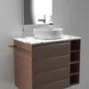 Porte-serviettes Slim avec deux barres pour lavabo,noir, Voir les images du produit 3