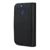 A black flip case for a smartphone, shown from the side. Produktbild-Vorschau