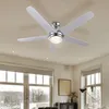 LED Ventilator, Fernbedienung, 3 Stufen, Glas opal, 137cm Produktbild-Vorschau 7