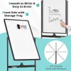 Mobilna tablica dwustronna, 60 x 90 cm, tablica magnetyczna Podgląd zdjęcia produktu 5