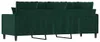 vidaXL 3-Sitzer-Sofa Dunkelgrün 180 cm Samt Produktbild-Vorschau 4