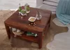 MASSIVMOEBEL24 Couchtisch Sheesham70x70x40 walnuss geölt Produktbild-Vorschau 1