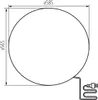 Gartenkugel Kugelleuchte Ø585 mm Ball 230V E27 IP65 Garten Produktbild-Vorschau 5