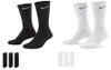 Nike Damen Value Baumwolle Uni Crew-trainingssocken (3 Produktbild-Vorschau 4