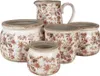Clayre & Eef Pot de fleurs Ø 20x15 cm Beige Rose Céramique Voir les images du produit 5