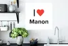 MuchoWow® Poster Ich liebe - Manon - Mädchen 50x50 cm - Produktbild-Vorschau 3
