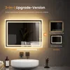A bathroom vanity area with a sink and a lit mirror. Náhľad obrázku produktu