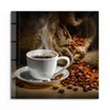 DEQORI Glasbild Echtglas 30x30 cm 'Bildlicher Kaffeegenuss' Produktbild-Vorschau 2