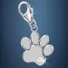 Pfote Charm Anhänger Katzen und Hunde Liebe I 925 Echtsilber Produktbild-Vorschau