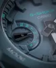 Close-up of a watch face showing the day of the week indicator and part of the G-Shock logo. Produktbild-Vorschau