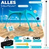 ELONEO Strandzelt Sonnensegel LSF 50+ UV Schutz Windschutz Produktbild-Vorschau 2