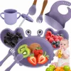 Set di granchi per utensili in silicone per bambini da 9 Anteprima dell’immagine prodotto 2