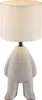 JUST LIGHT LED Tischleuchte TED Stoffschirm beige H 14cm Produktbild-Vorschau 1