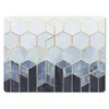 MuchoWow® Mauspad Mousepad Sechseck - Gold - Schablonen Produktbild-Vorschau 1