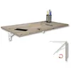 Wandklapptisch Schreibtisch Tischplatte 80x40 cm in Eiche Produktbild-Vorschau 1