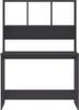 vidaXL Schreibtisch mit Regalen Grau 110x45x157 cm Produktbild-Vorschau 4