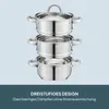 Cooks Professional Dampfgartopf aus Edelstahl, 3 Etagen | Produktbild-Vorschau 4