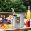 1.3L Eiswürfelbehälter, Edelstahl Eiskübel mit Luftdichtem Produktbild-Vorschau 8