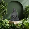 Relaxdays : statue de Bouddha assis, XL 70 cm, statue de Voir les images du produit 2