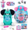 A collection of Rainbocorns Puppycorn Rescue toys, including a plush toy, a large egg-shaped container, and various accessories. Anteprima dell’immagine prodotto