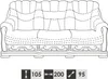 Ensemble 3+2 Sièges Canapé Coussin Garniture Set 100% Cuir Voir les images du produit 3