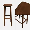 sweeek - 2er-Set Vintage Barhocker aus Heveaholz 68 cm  - Produktbild-Vorschau 4