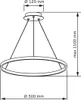 Lampa wisząca LED LEA złoto-biała 20W Neutralna biel 2600lm Podgląd zdjęcia produktu 4