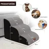 Hundetreppe 3-stufige 60x40x40cm Haustiertreppe Hundetreppe Produktbild-Vorschau 6